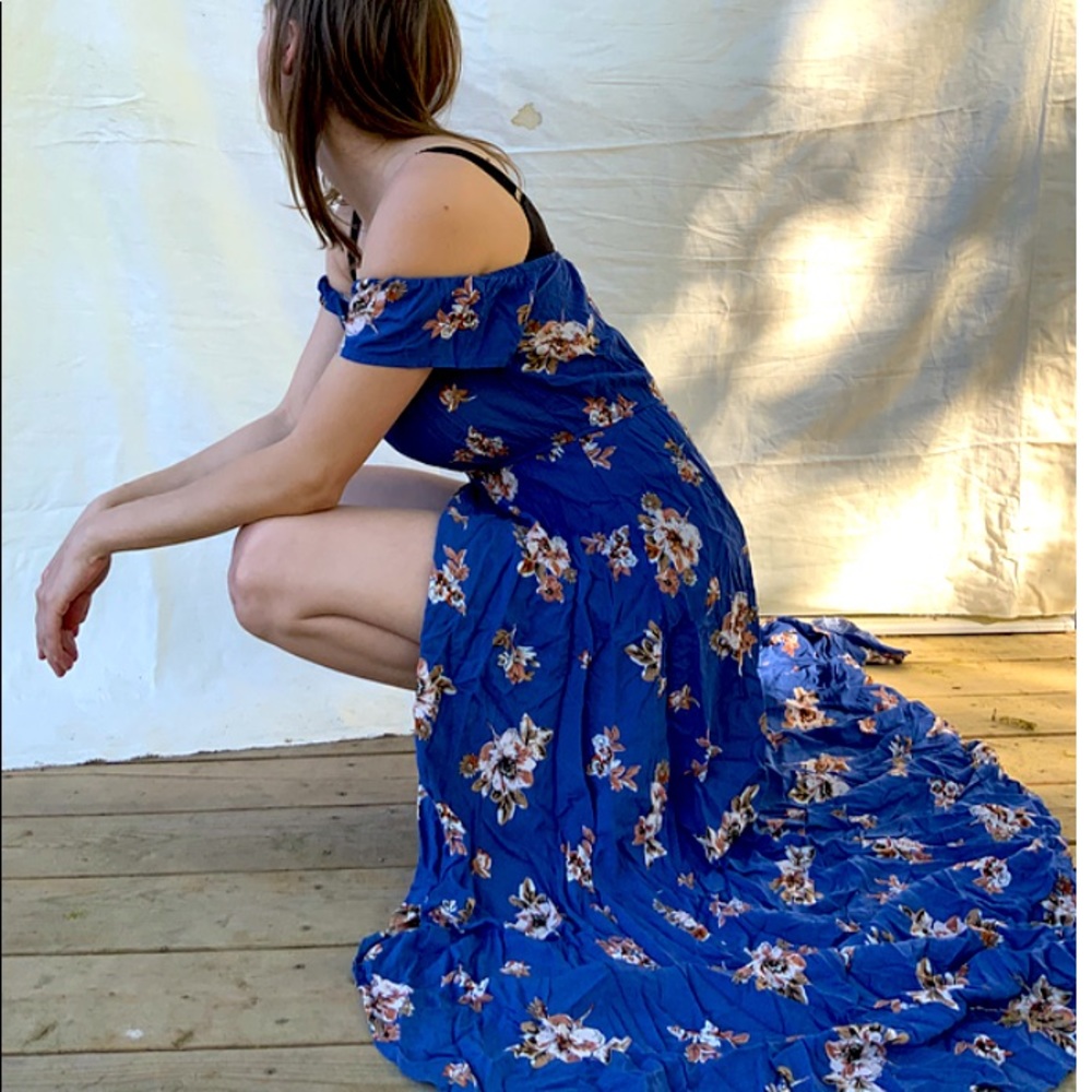 Flowing flower dress
